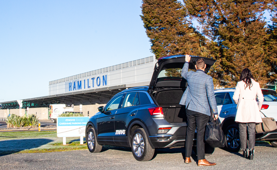 Illustration of parking at Hamilton Airport